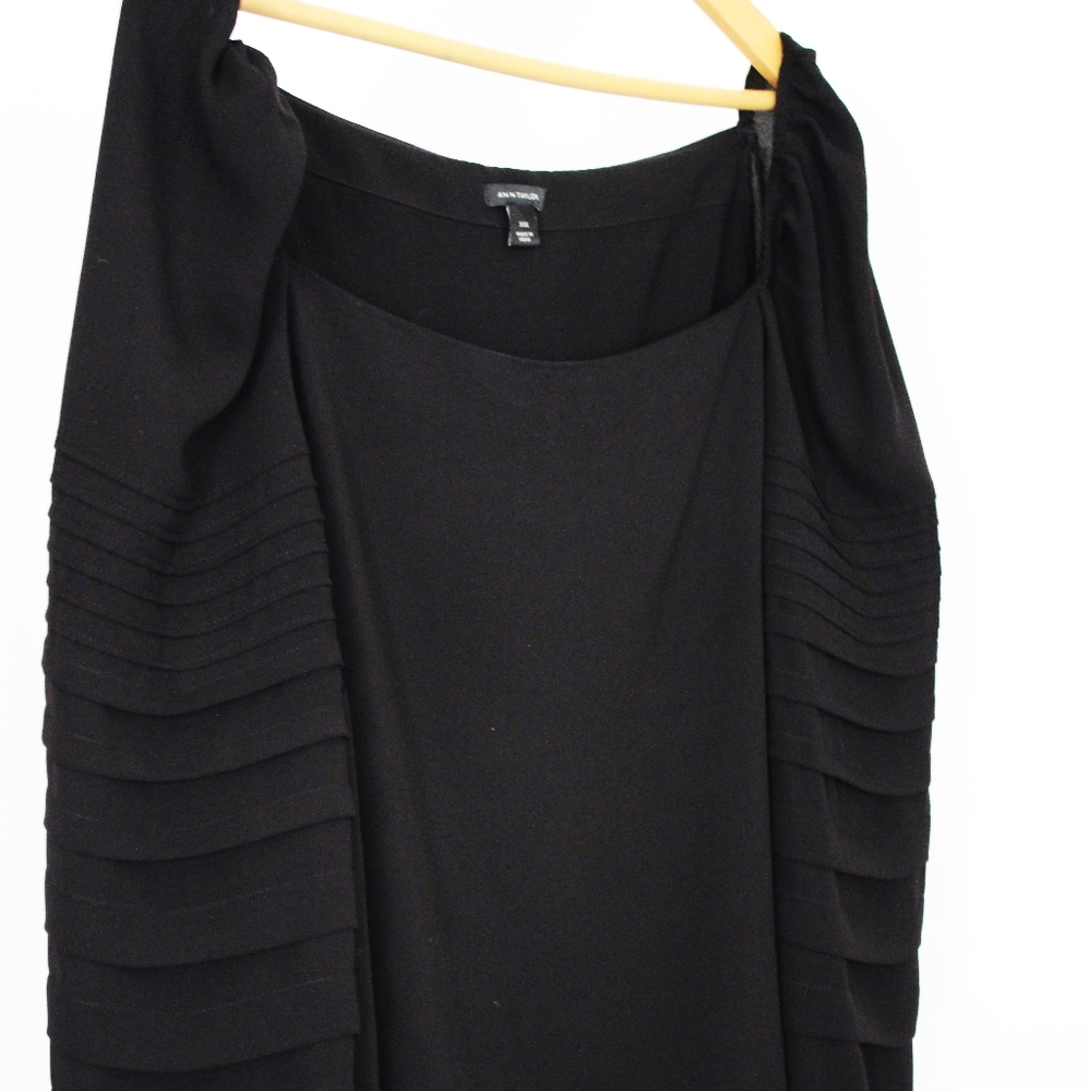 XXL Chiffon Ripple Sleeve Blouse